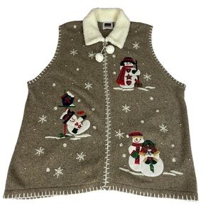 C.S.T. Sport Christmas Snowman Sweater Vest Size‎ 2X